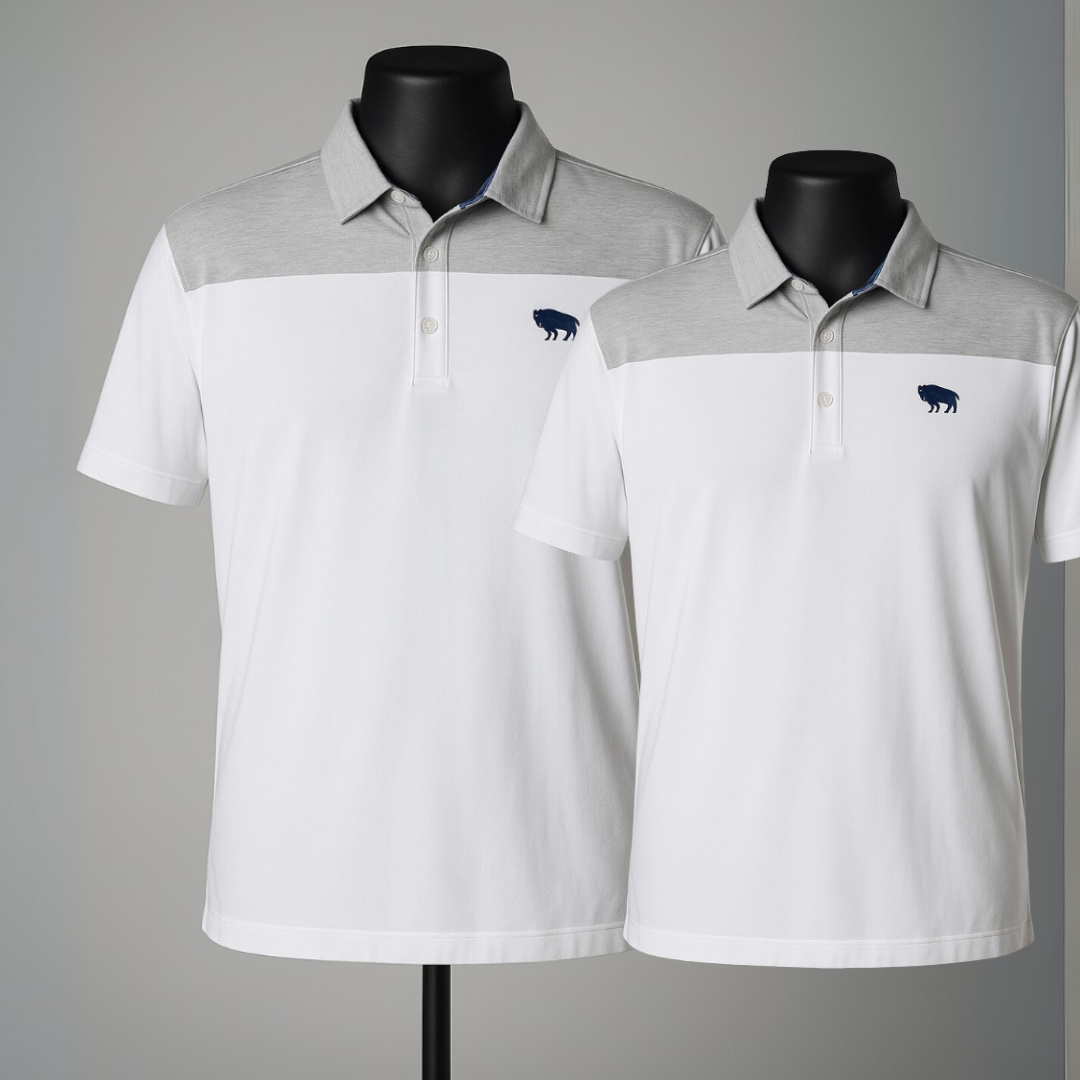 Men’s bamboo golf polo shirt – breathable, ultra-soft, designed for heat
