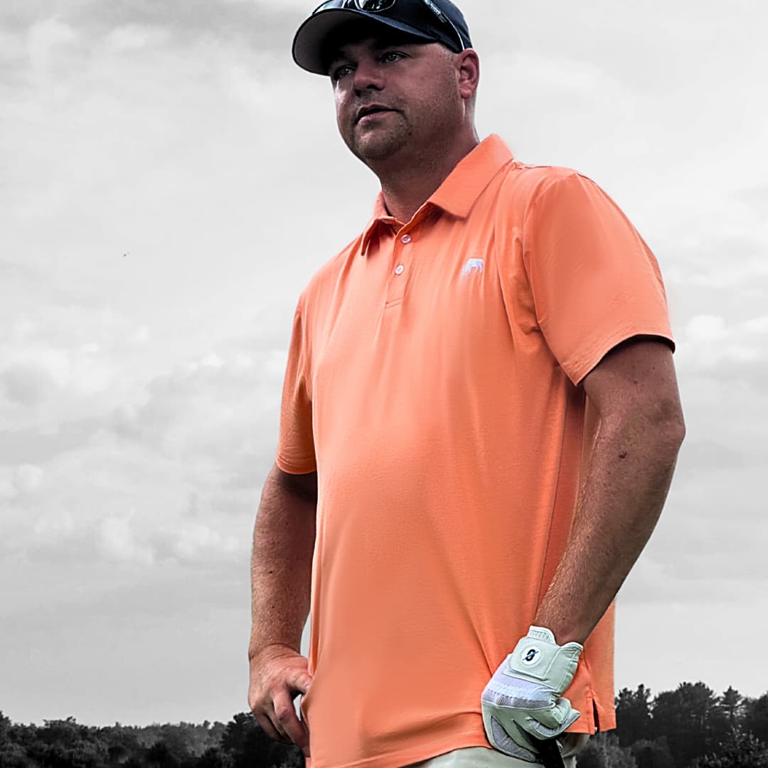 The Comfy-Cool™ Polo — Salamander - Lone Buffalo Golf